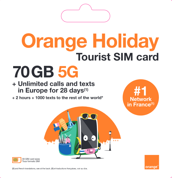 ORANGE HOLIDAY Tourist SIM Card 70 Go