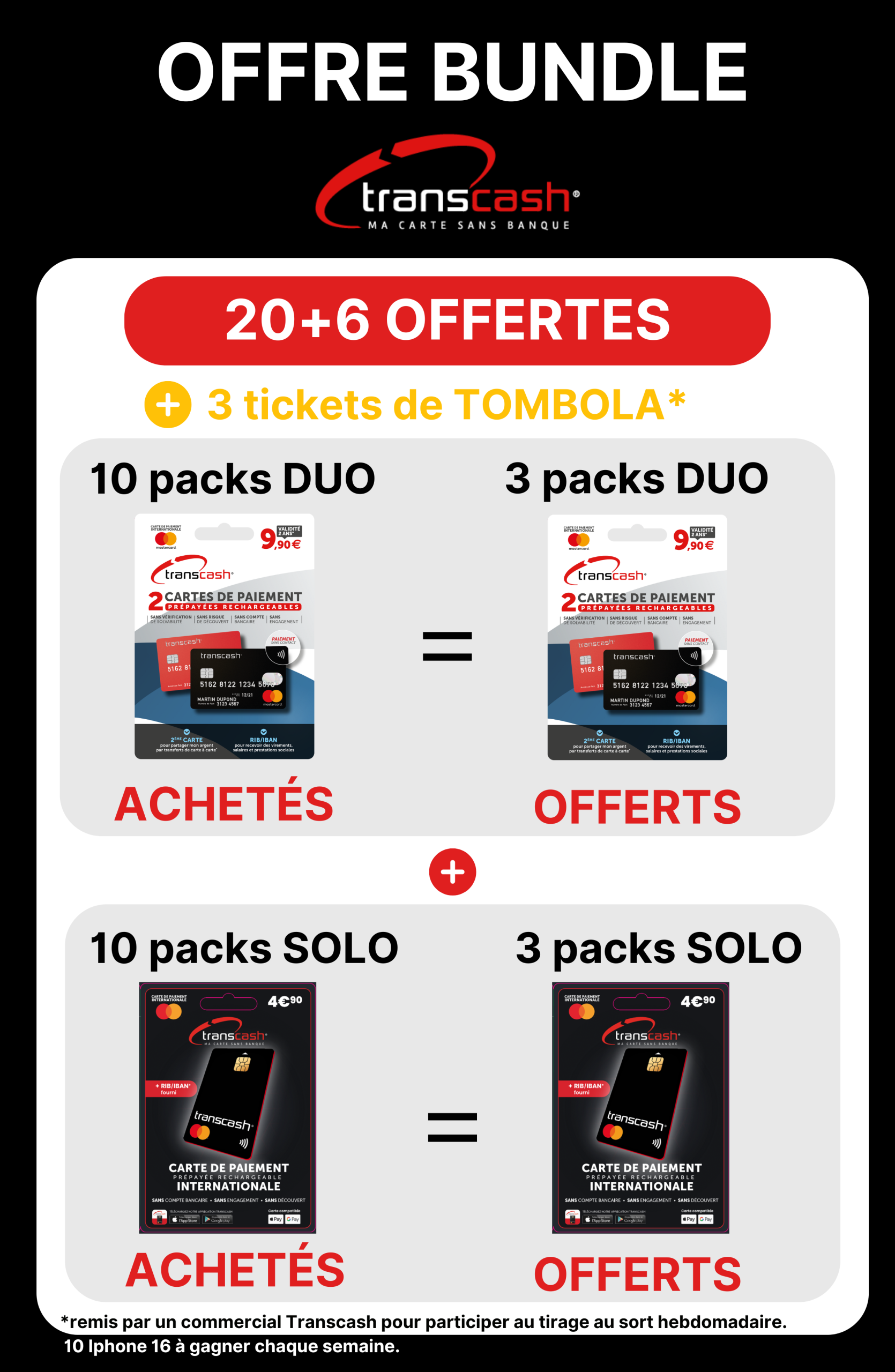 BUNDLE TRANSCASH 10+3 DUO et 10+3 SOLO